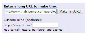 Create short URL in TinyURL Create short URL in TinyURL