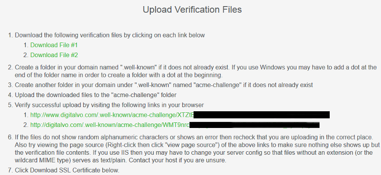 Manually Verify Domain HTTP Server in SSL for Free Manually Verify Domain HTTP Server in SSL for Free