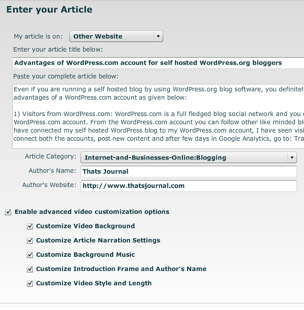 How to convert an article, blog, text to a voice over custom video How to convert an article, blog, text to a voice over custom video