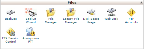 Click on File Manager under Files in cPanel Click on File Manager under Files in cPanel