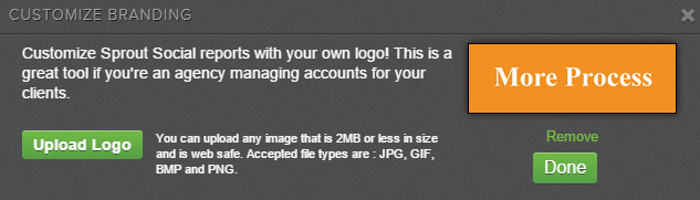 Add a custom logo to your reports in Sprout Social Add a custom logo to your reports in Sprout Social