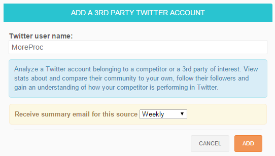Analyze a third party Twitter account in SocialBro Analyze a third party Twitter account in SocialBro
