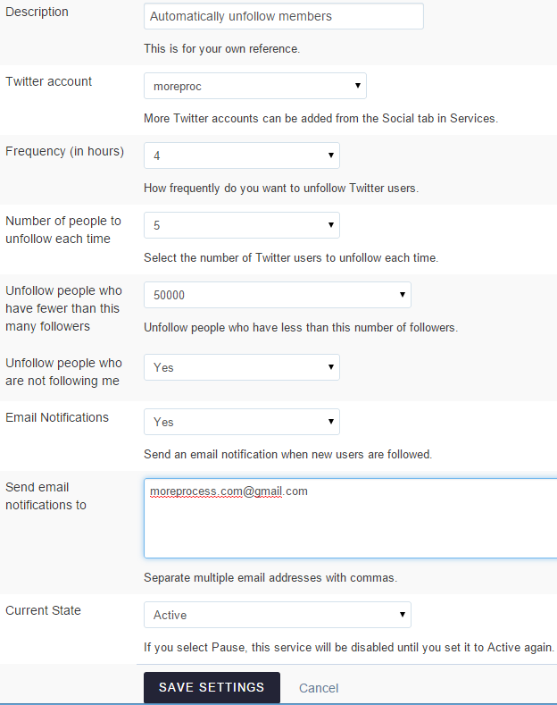 Automatically unfollow members who are not following you in Sendible Automatically unfollow members who are not following you in Sendible