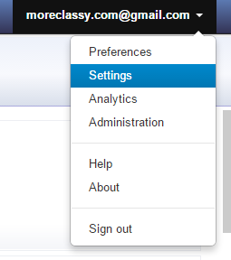 Click on Settings in MediaFunnel dashboard Click on Settings in MediaFunnel dashboard