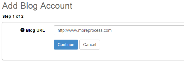 Connect Blog in SocialOomph Connect Blog in SocialOomph
