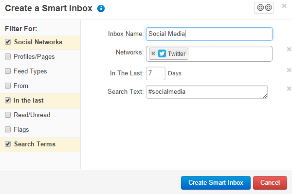 Create custom social media inbox in MarketMeSuite Create custom social media inbox in MarketMeSuite
