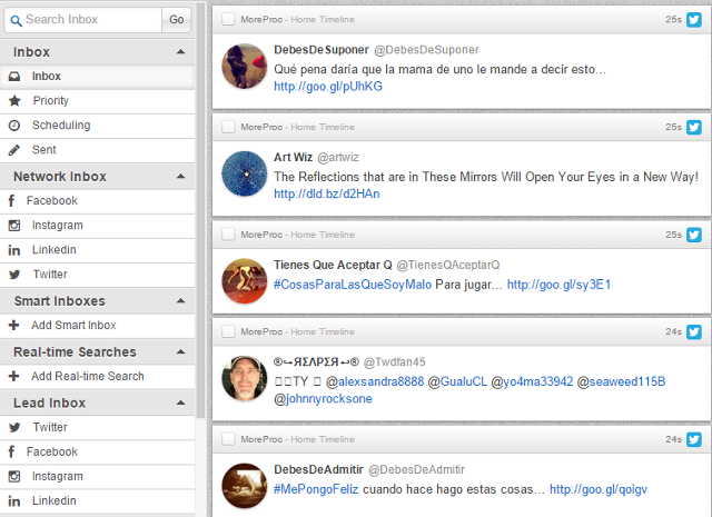 Inbox for all social media accounts in MarketMeSuite Inbox for all social media accounts in MarketMeSuite