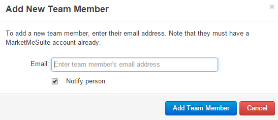 Invite and add team member in MarketMeSuite Invite and add team member in MarketMeSuite
