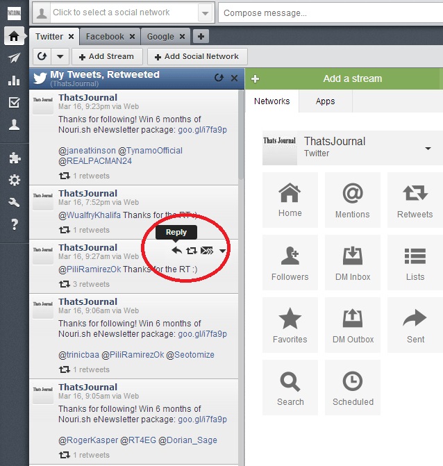 Options for Retweets stream for Twitter in Hootsuite Options for Retweets stream for Twitter in Hootsuite