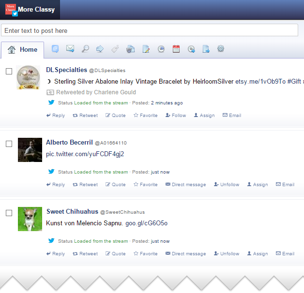 Real-time social media tabs in dashboard Real-time social media tabs in dashboard