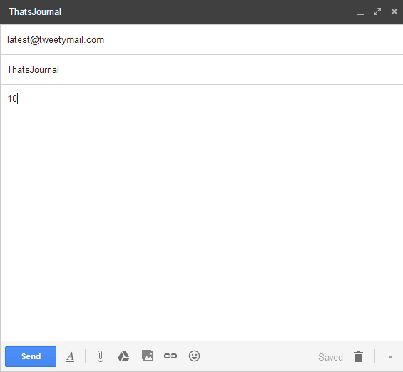 Receive latest tweets from your friends from email Receive latest tweets from your friends from email