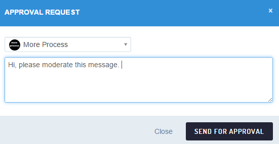 Send message for approval in Sendible Send message for approval in Sendible