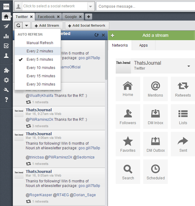 Set Auto Refresh rate for streams in Hootsuite Set Auto Refresh rate for streams in Hootsuite
