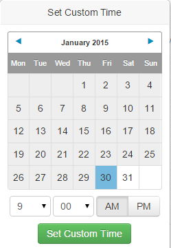 Set up custom time to schedule your pins Set up custom time to schedule your pins