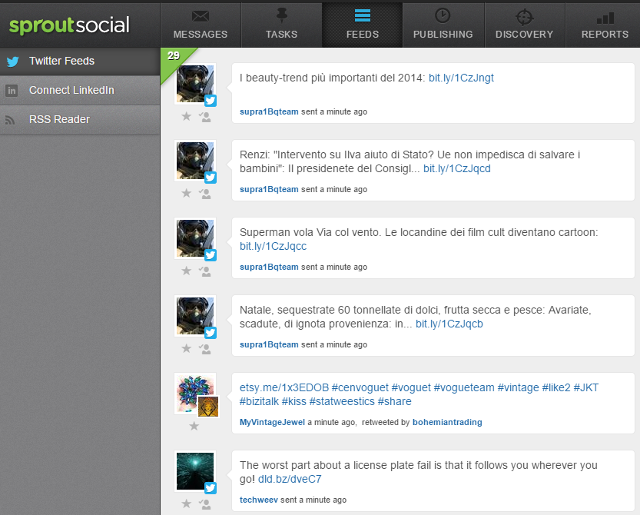 View social media feeds in Sprout Social View social media feeds in Sprout Social