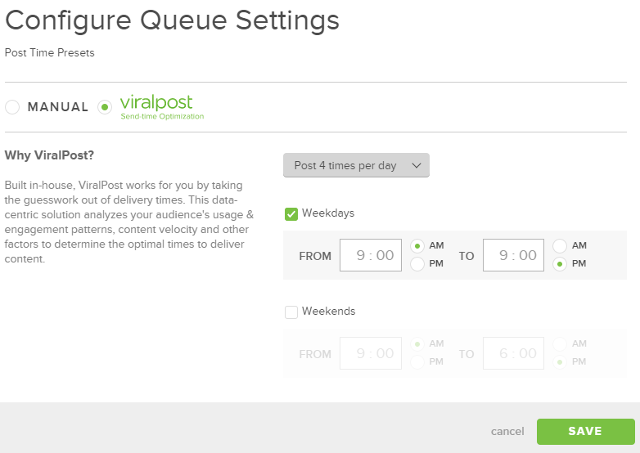 Viral Post - Let Sprout Social select best posting time Viral Post - Let Sprout Social select best posting time