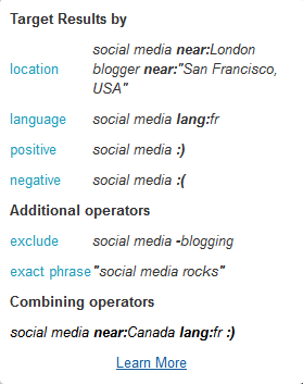 Filter results based on location and language in commun.it Filter results based on location and language in commun.it