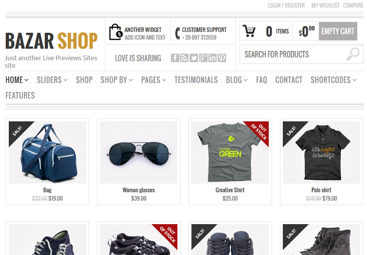 Bazar Shop WordPress Theme Bazar Shop WordPress Theme
