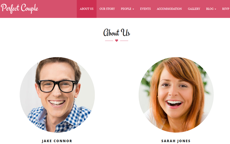 Perfect Couple WordPress Theme Perfect Couple WordPress Theme