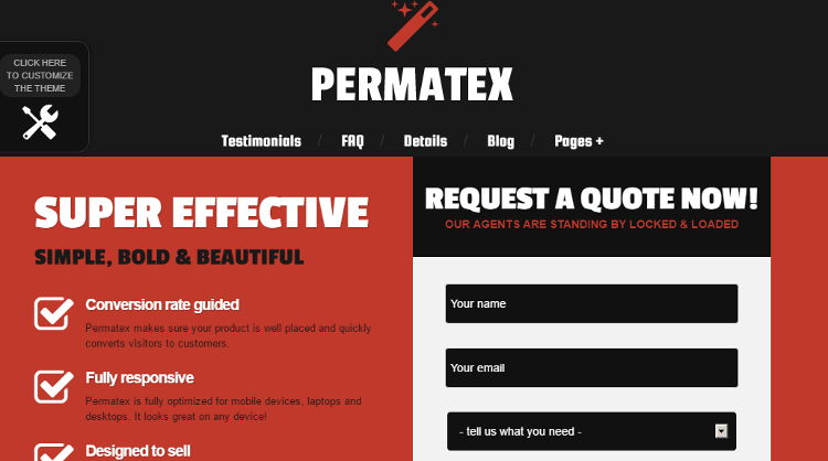 Permatex WordPress Theme Permatex WordPress Theme