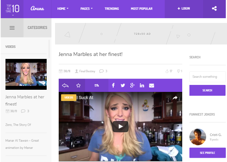 Aruna WordPress Theme Aruna WordPress Theme