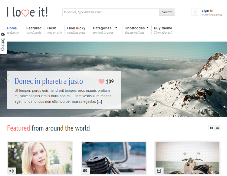 I Love It WordPress Theme I Love It WordPress Theme