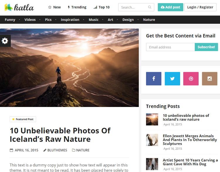 Katla WordPress Theme Katla WordPress Theme