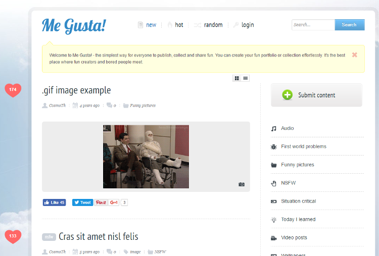 Me Gusta WordPress Theme Me Gusta WordPress Theme