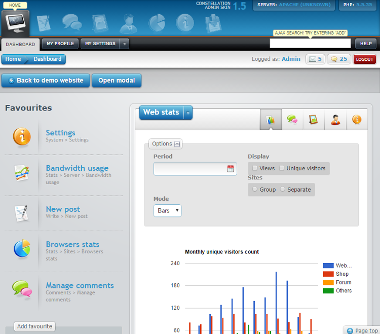 Constellation HTML5 Admin Dashboard Template Constellation HTML5 Admin Dashboard Template