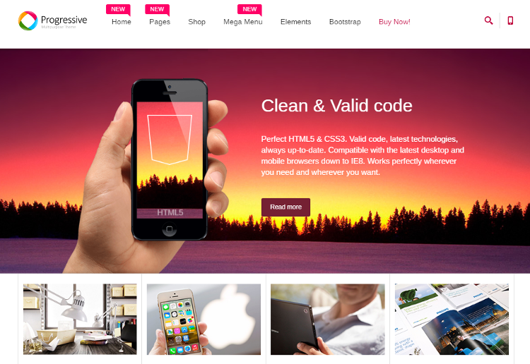 Progressive HTML5 Template Progressive HTML5 Template