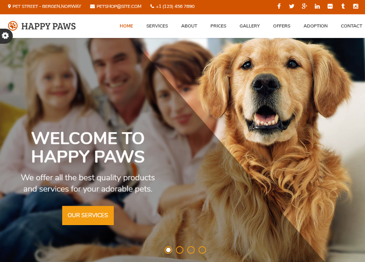 Top 5 Pet Shop, Animal Shelter, Dog Grooming HTML5 Templates