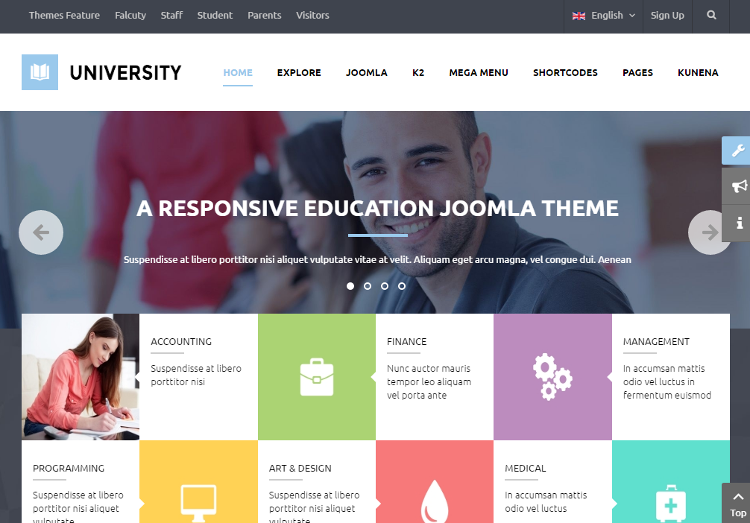 University Joomla Template University Joomla Template