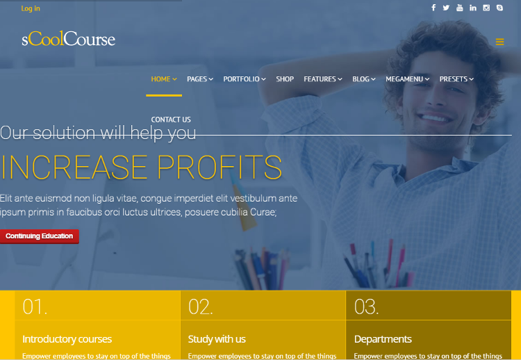 sCoolCourse Joomla Template sCoolCourse Joomla Template