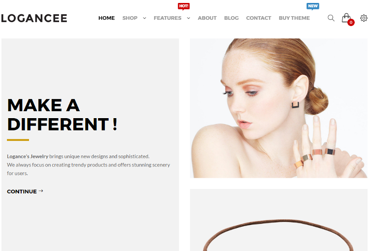 Logancee Jewelry OpenCart Theme Logancee Jewelry OpenCart Theme