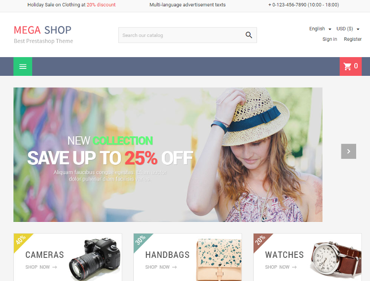 MegaShop PrestaShop Theme MegaShop PrestaShop Theme