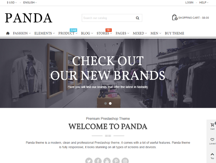 Panda PrestaShop Theme Panda PrestaShop Theme
