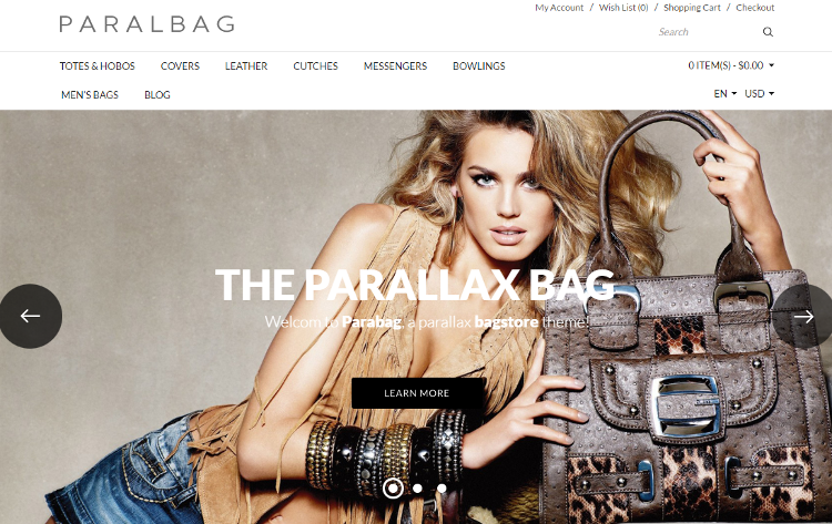 Parallax OpenCart Theme Parallax OpenCart Theme